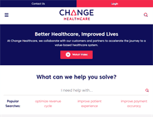 Tablet Screenshot of changehealthcare.com